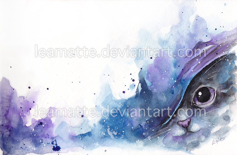 800x524 Watercolor Cat - Watercolor Cat Eyes