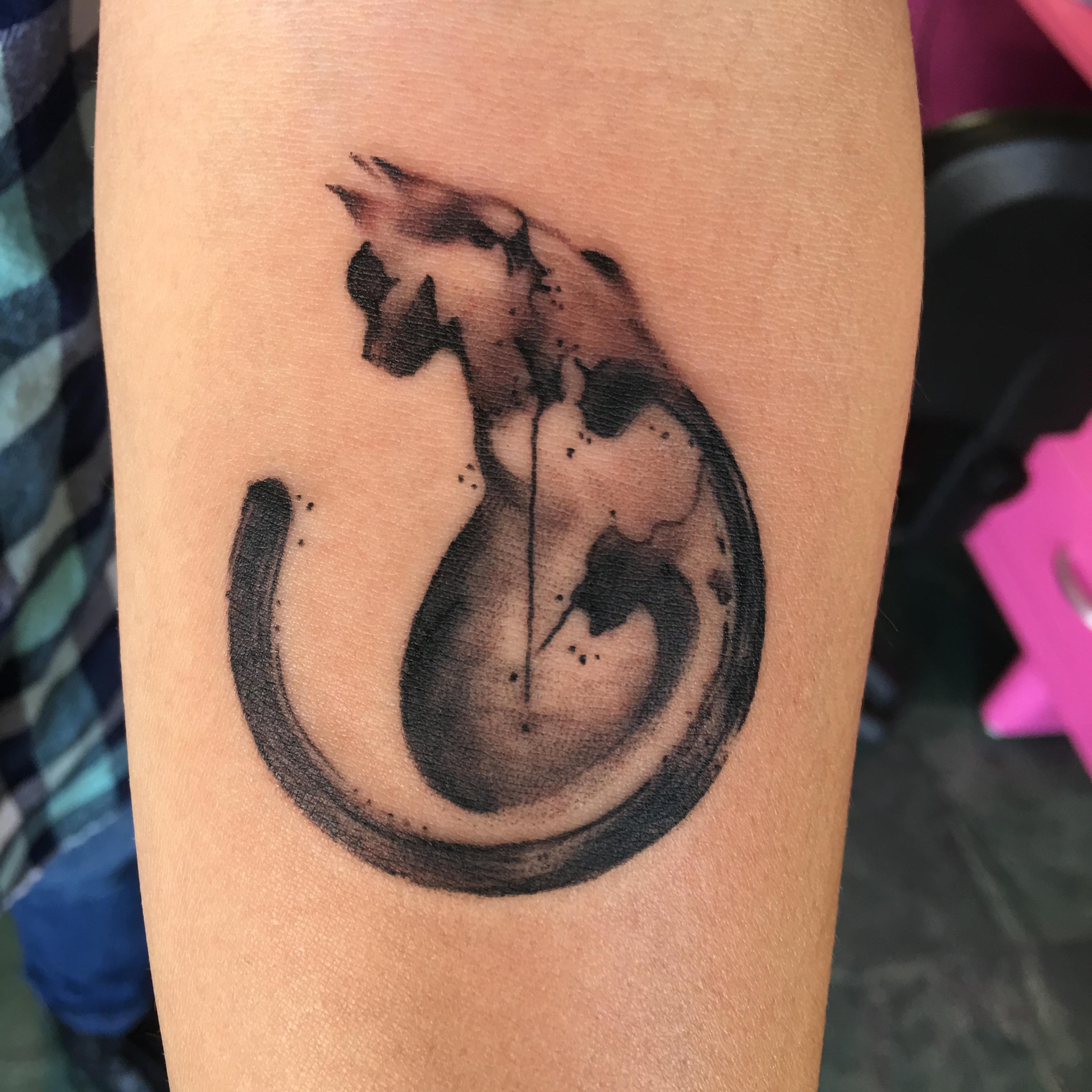 3024x3024 Watercolor Black Cat By Miguel - Watercolor Cat Tattoo