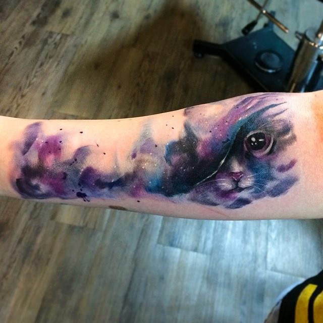 640x640 Watercolour Cat Tattoos - Watercolor Cat Tattoo