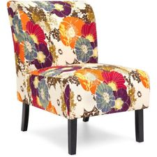 225x225 Coaster 902614 Slipper Accent Chair Watercolor Leaves Print - Watercolor Chair