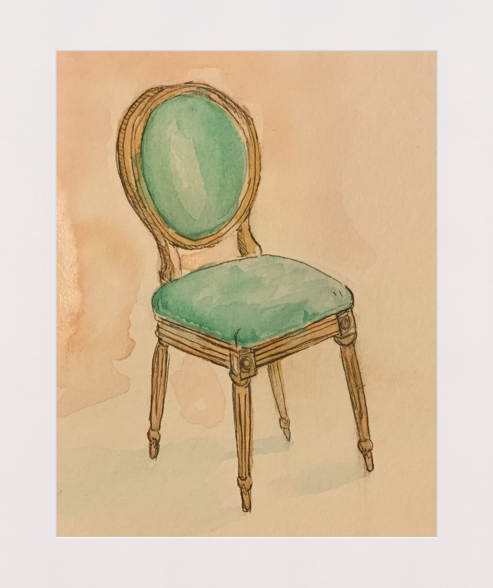 1600x1908 Just Another Little Watercolor Chair. Lauren Papot Medium - Watercolor Chair
