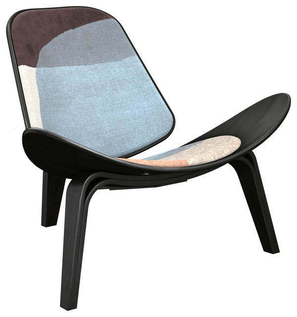 600x640 Shell Chair, Nordic Watercolor - Watercolor Chair