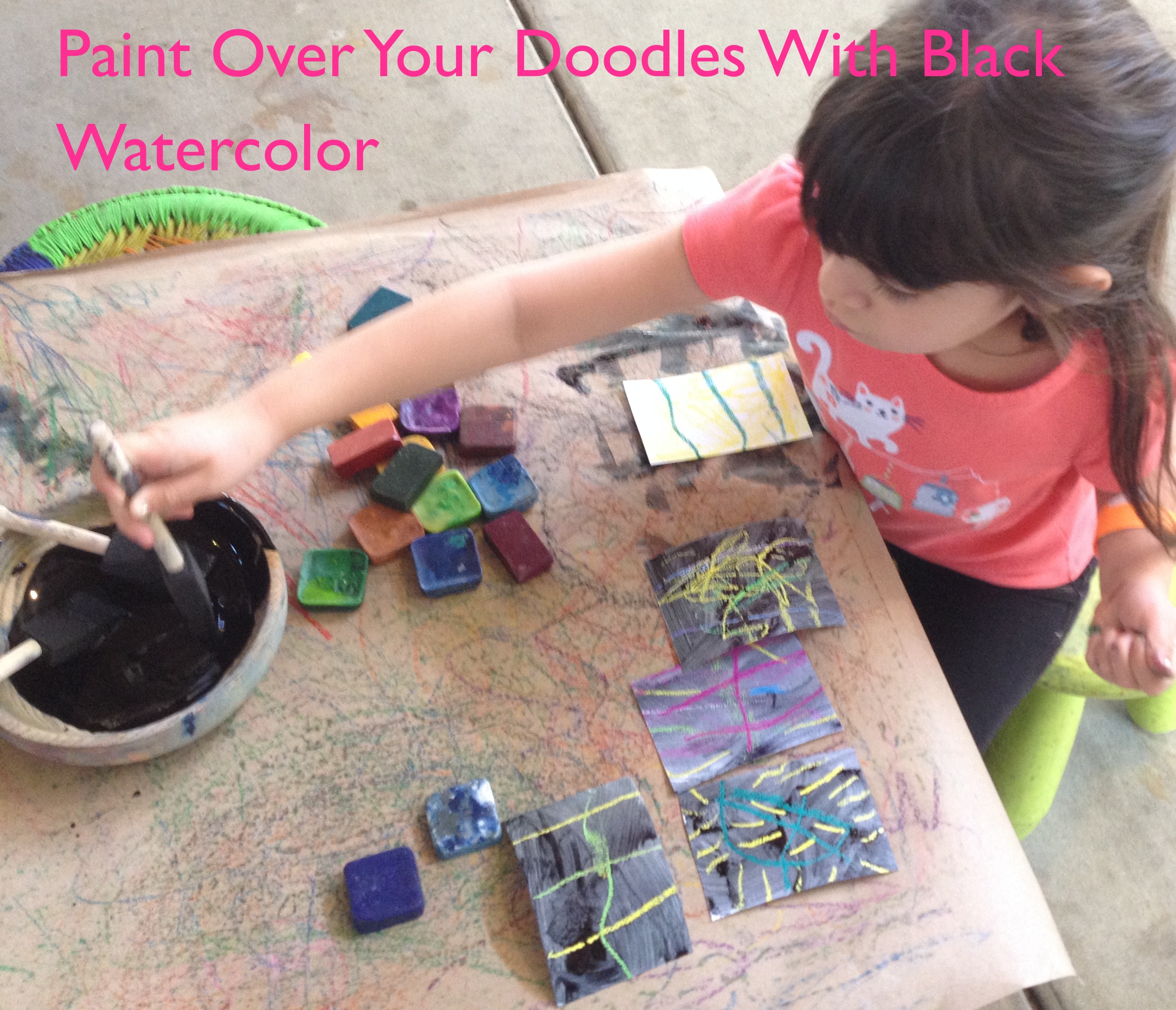 2484x2135 Painting Project Watercolor Resist Crayons, Chalk Effect, Kids - Watercolor Chalk