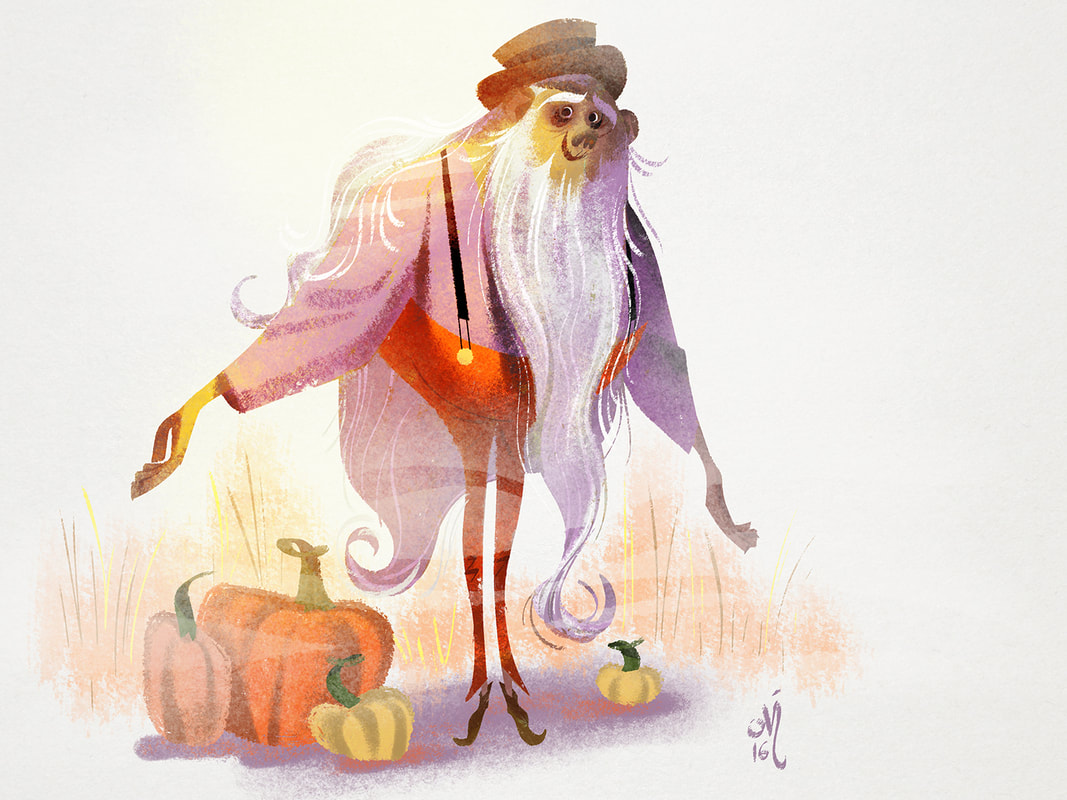 1067x800 Character Design - Watercolor Character Design