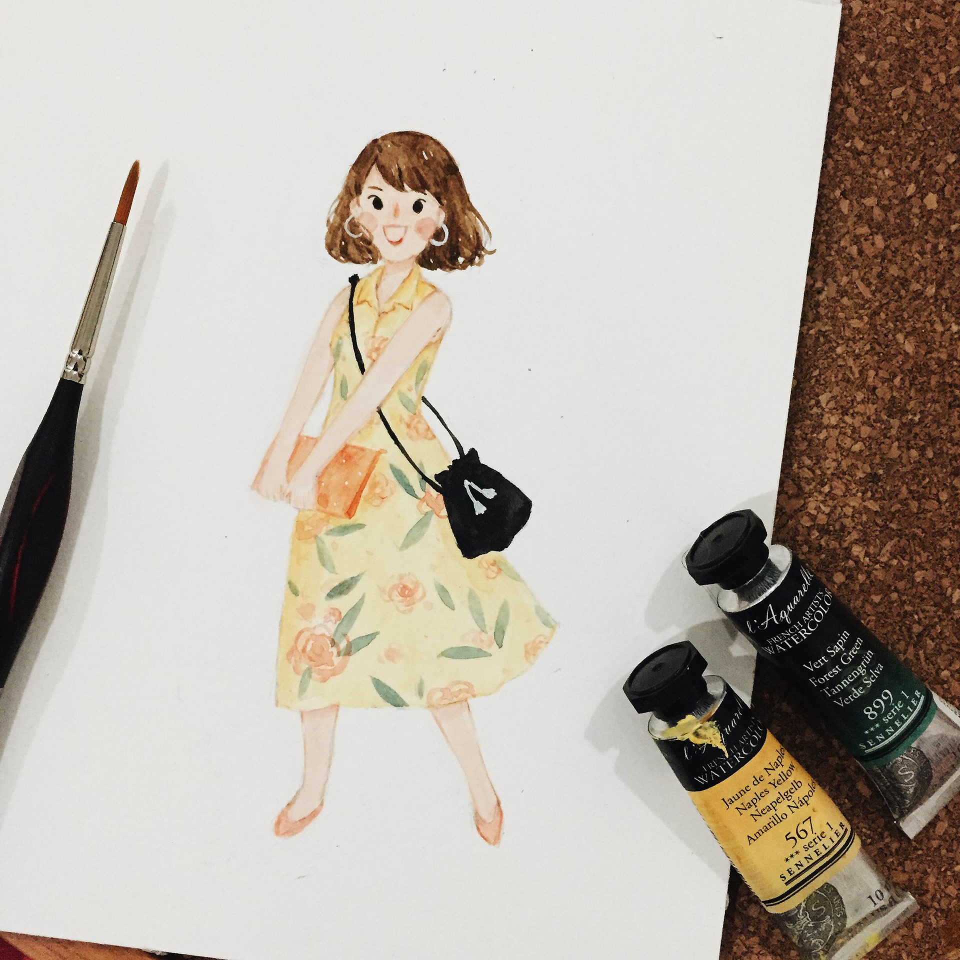 1920x1920 Artstation - Watercolor Character Design