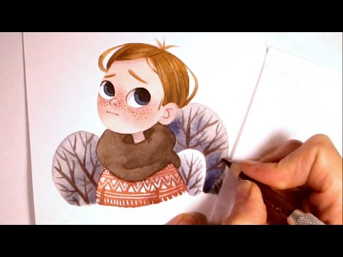 Watercolor Characters at PaintingValley.com | Explore collection of ...