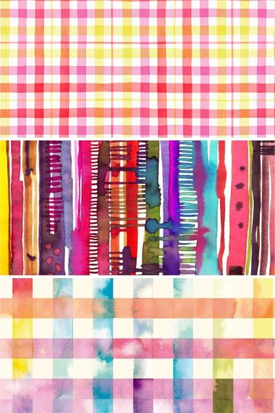 Watercolor Checks at PaintingValley.com | Explore collection of ...