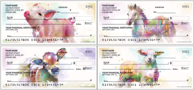 761x355 Watercolor Farm Checks New Products Farming - Watercolor Checks
