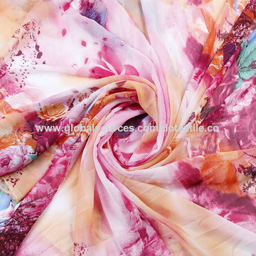 360x360 China Printing Chiffon Fabric From Wujiang Wholesaler Wujiang Do - Watercolor Chiffon Fabric