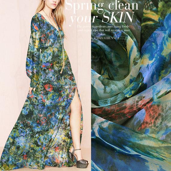 Watercolor Chiffon Fabric at PaintingValley.com | Explore collection of ...