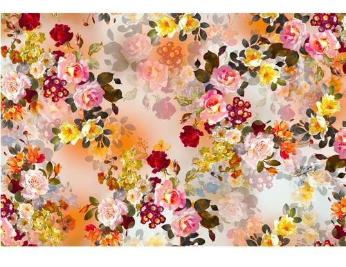 500x387 Wholesale Printed Chiffon Fabric, Gsm 50 100, 100 150, 150 200 - Watercolor Chiffon Fabric