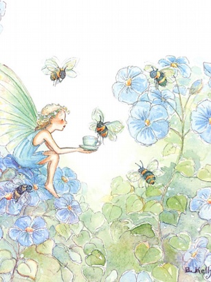 307x409 The Enchanted Garden, Portfolio, Website, Watercolor Artist Becky - Watercolor Children