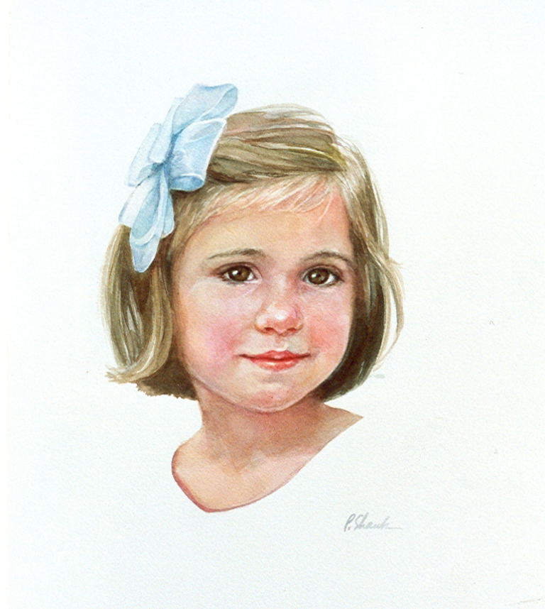 768x858 Watercolor Portraits - Watercolor Children