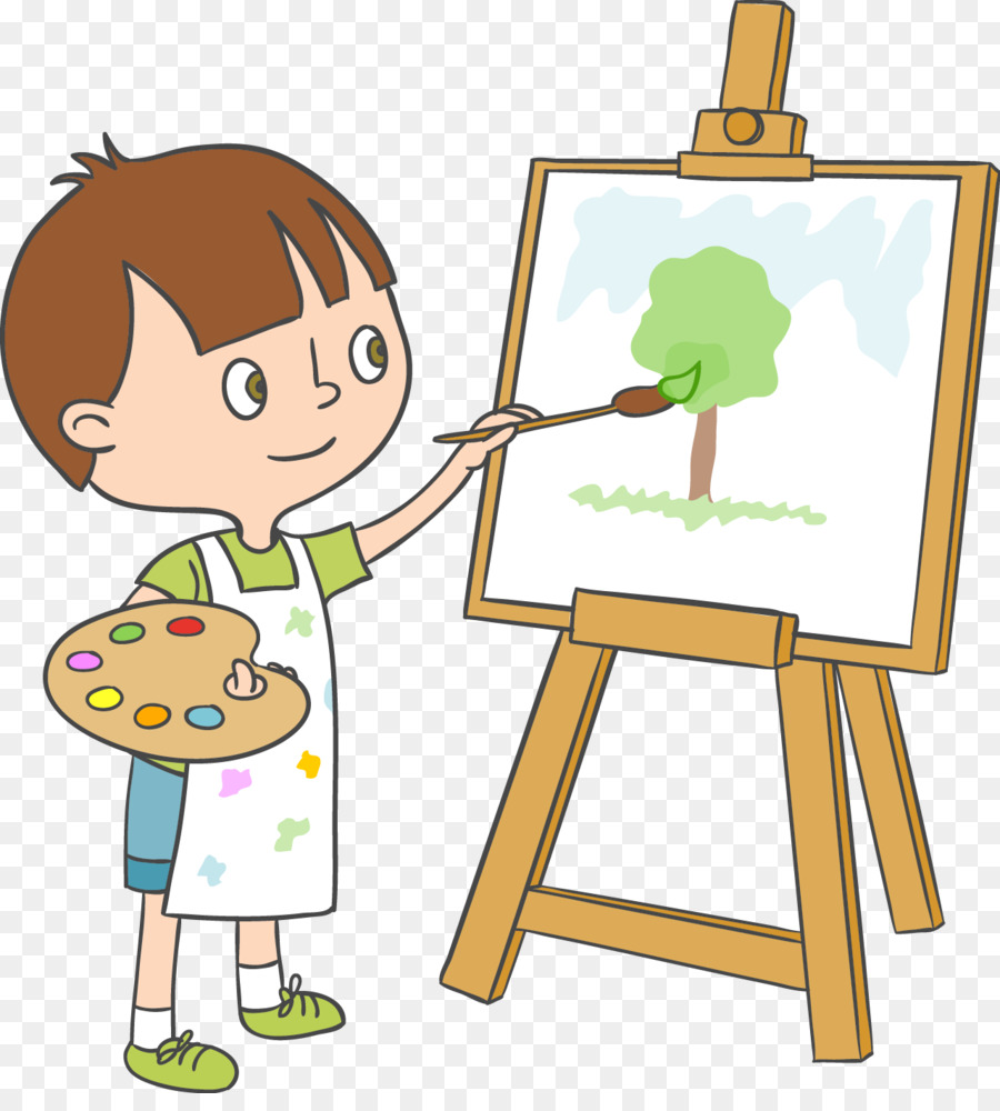 900x1000 Watercolor Painting Cartoon Illustration - Watercolor Children