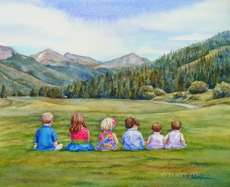 800x648 Zeh Original Art Blog Watercolor And Oil Paintings Custom - Watercolor Children