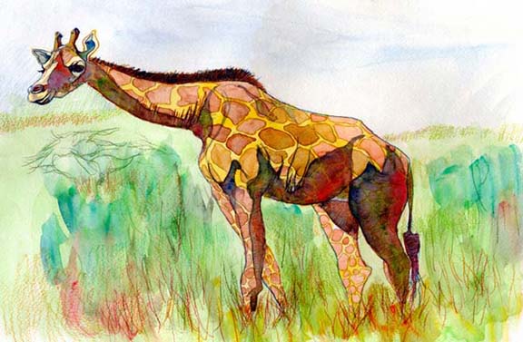 576x377 Childrens Book Illustration - Watercolor Childrens Book