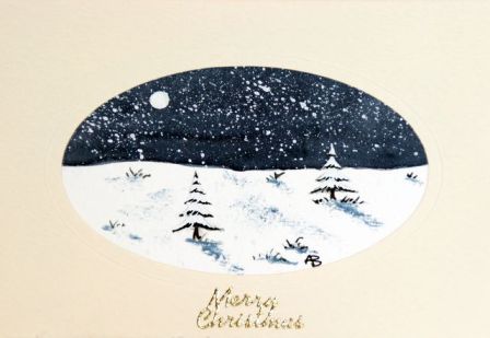448x309 Arts And Crafts - Watercolor Christmas Card Ideas