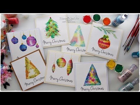 480x360 1410 Best Art - Watercolor Christmas Card Ideas