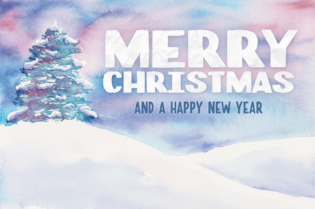 1024x681 18 Postcard Template Photoshop Ideas - Watercolor Christmas Card Ideas
