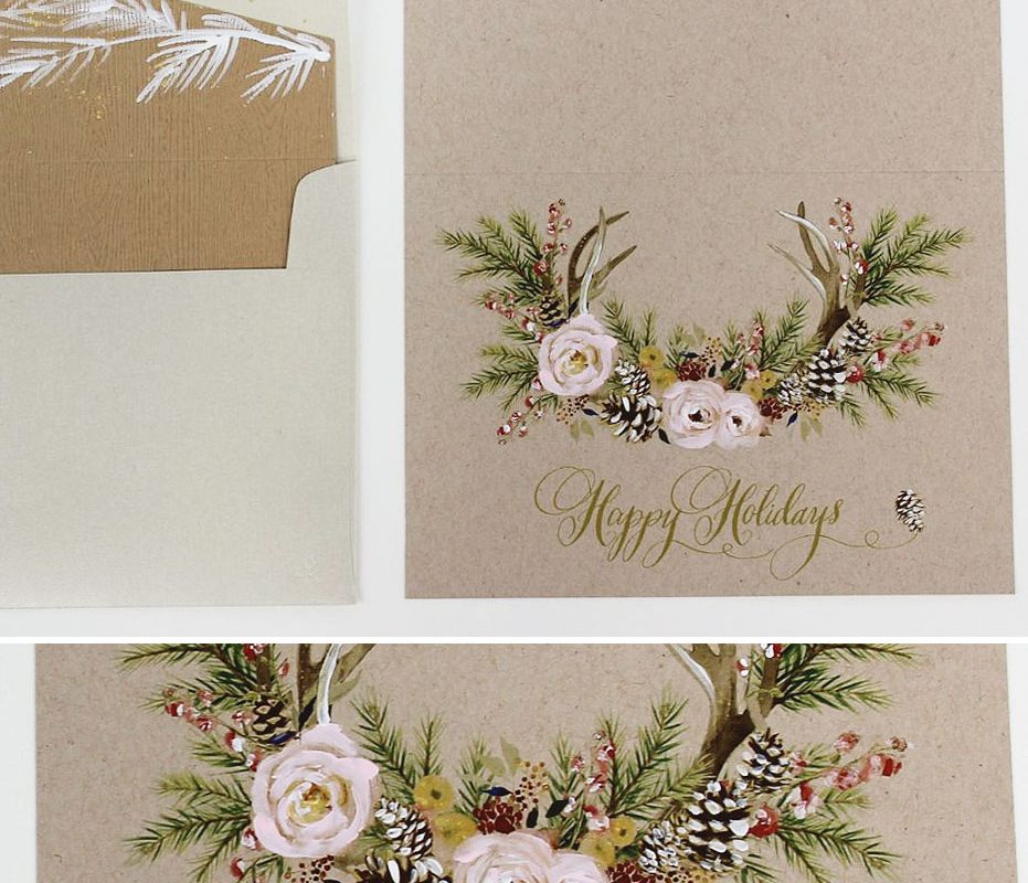 931x800 Watercolor Christmas Cardsmomental Designs - Watercolor Christmas Cards