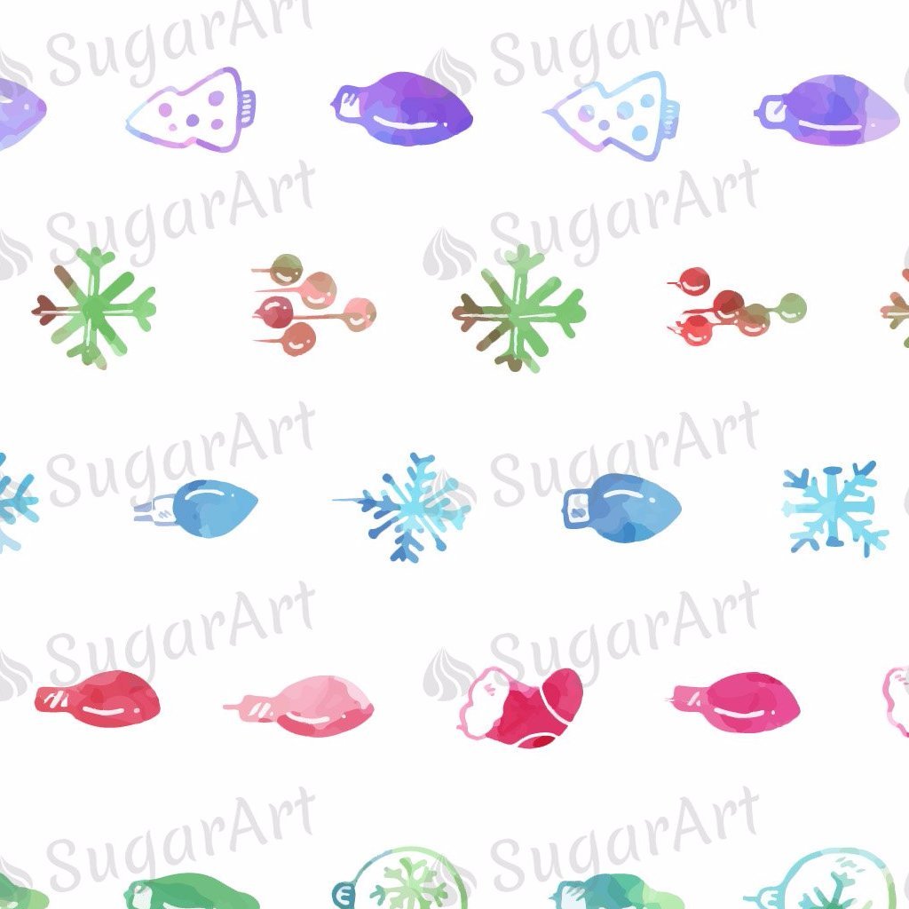 1024x1024 Watercolor Christmas Lights - Watercolor Christmas Lights