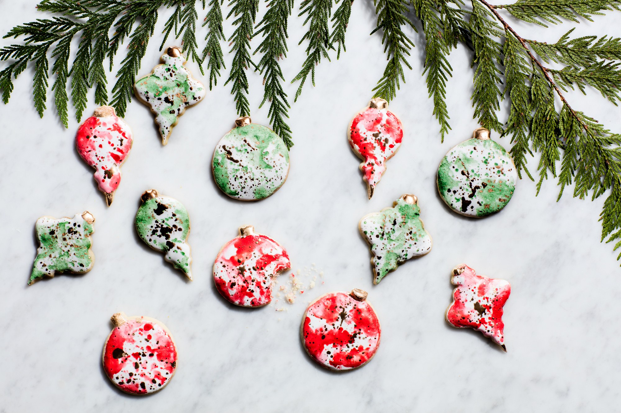 2000x1333 Watercolor Christmas Ornament Cookies Recipe - Watercolor Christmas Pictures