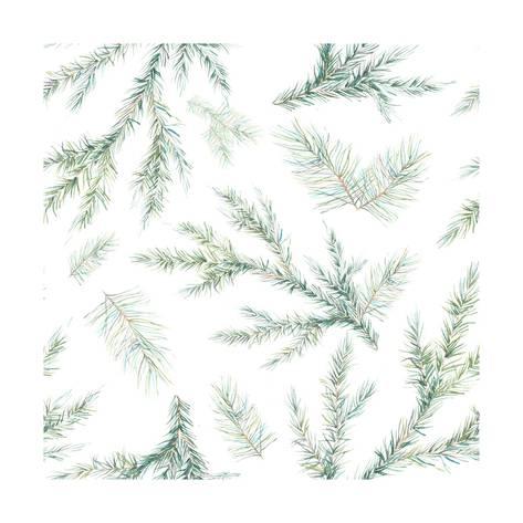 473x473 Watercolor Christmas Tree Branches Seamless Pattern. Hand Painted - Watercolor Christmas Pictures
