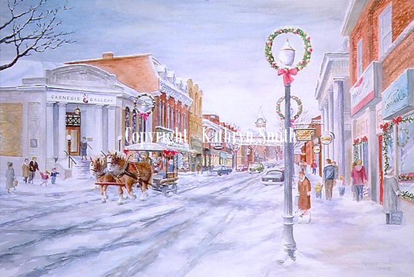 840x562 Dickens Of A Christmas Kathryn Smith - Watercolor Christmas Scenes