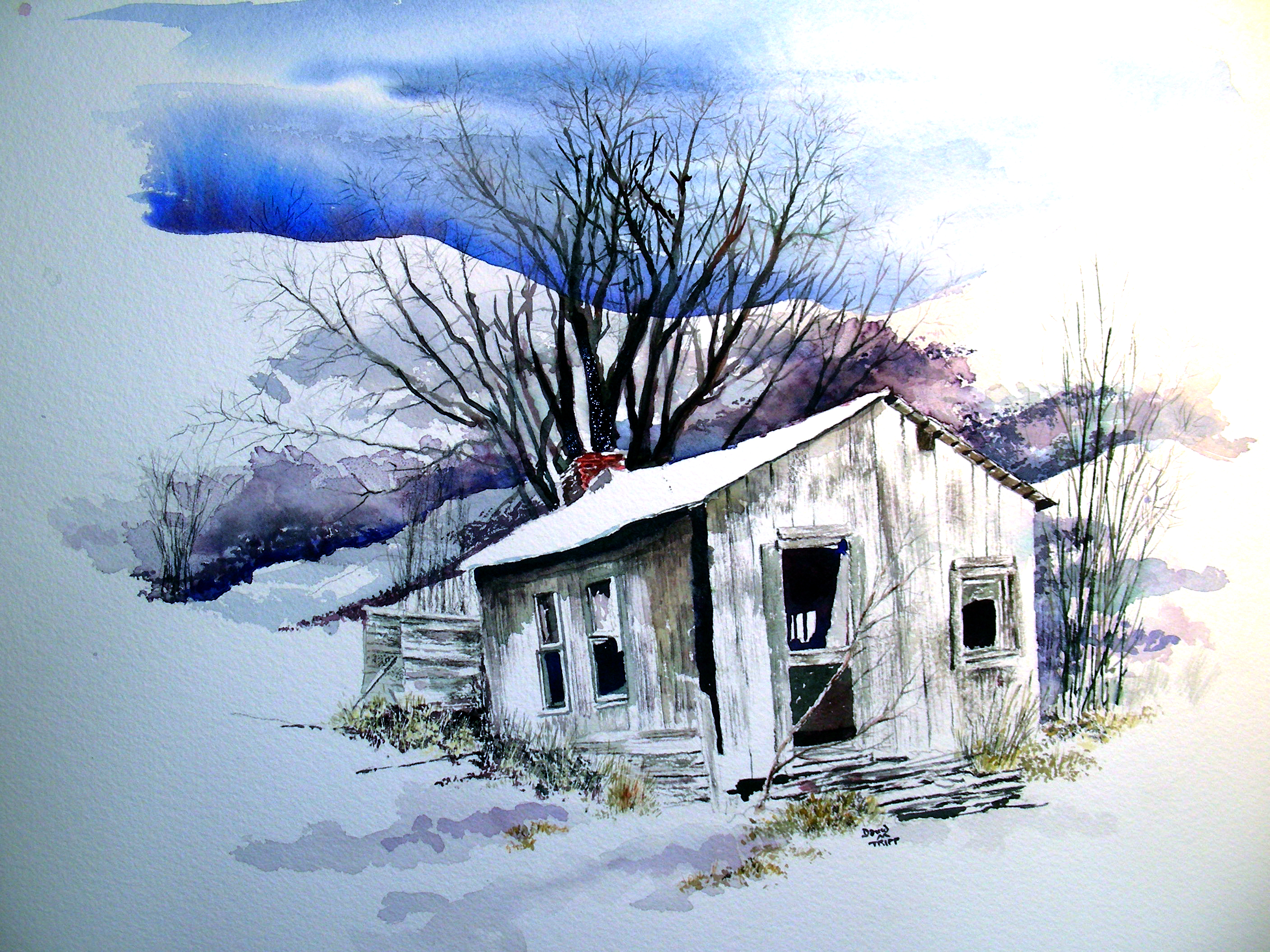 3500x2625 Finished The Christmas Watercolor Recollections 54 The Art Of - Watercolor Christmas Scenes