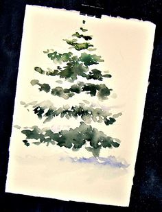 236x309 Pin By Lorraine Shall On Cards Cards - Watercolor Christmas Tree Cards