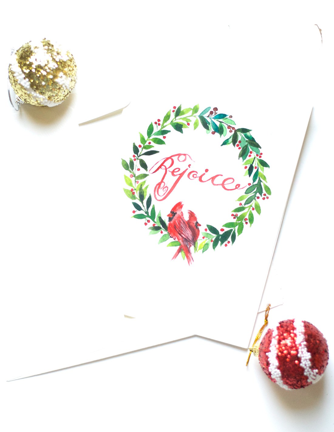1100x1424 Diy Watercolor Christmas Wreath Card - Watercolor Christmas Wreath