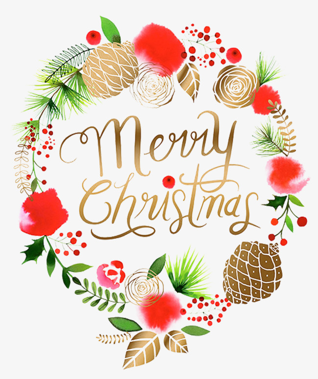 650x775 Hand Painted Christmas Wreath, Hand Painted, Watercolor, Christmas - Watercolor Christmas Wreath