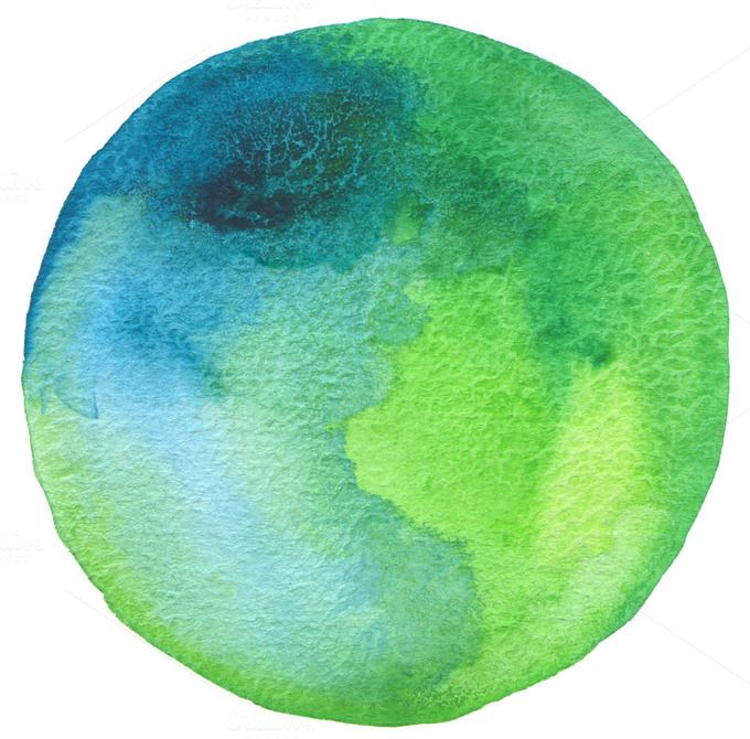 680x670 Pin By Kristyn On Art Paint Background - Watercolor Circle