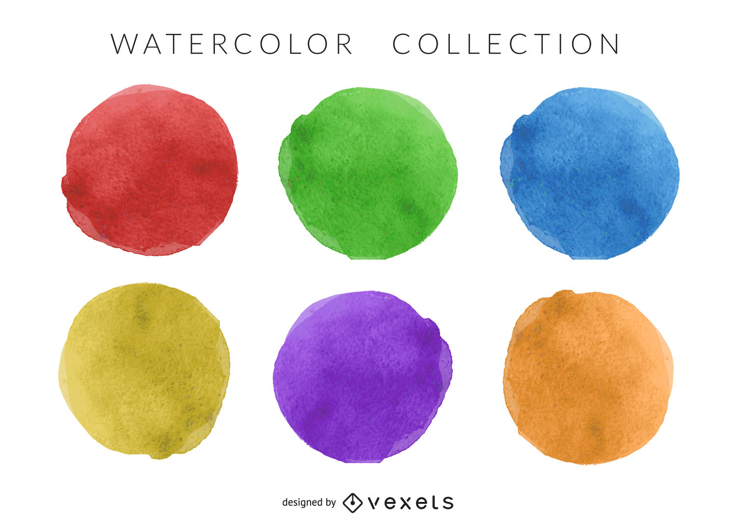 1500x1064 Watercolor Circle Set - Watercolor Circle