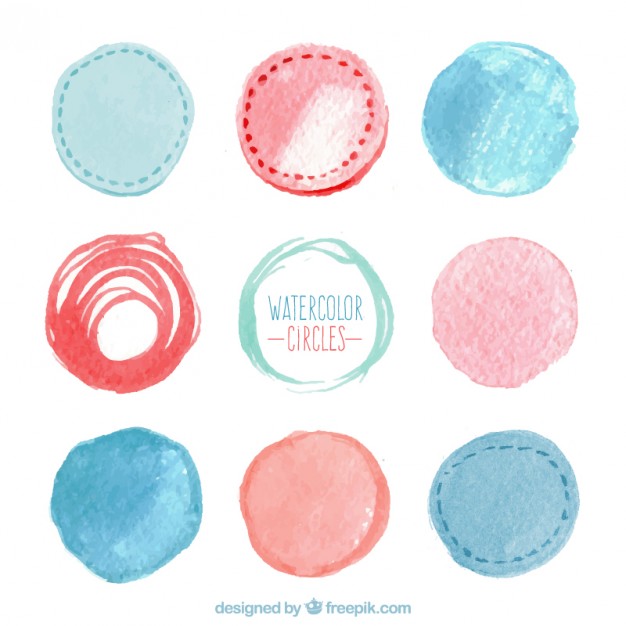 626x626 Watercolor Circles Vector Premium Download - Watercolor Circle
