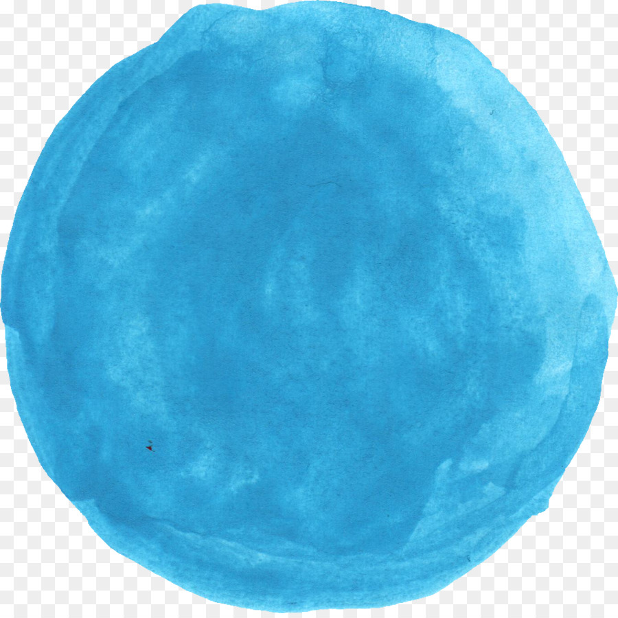 900x900 Watercolor Painting Blue Art Fimo - Watercolor Circle Art