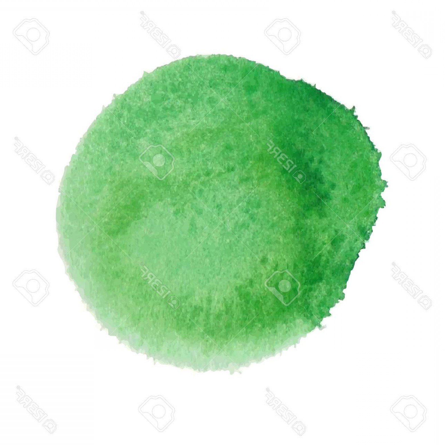 1560x1560 Photostock Vector Green Grunge Vector Watercolor Circle Background - Watercolor Circle Vector