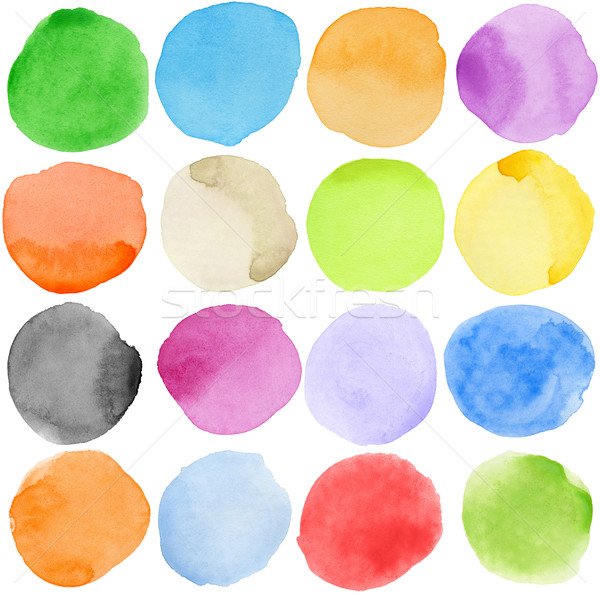 600x595 Watercolor Circles Stock Photo Donatas1205 ( 808519) Stockfresh - Watercolor Circle Vector