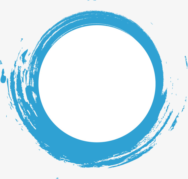 650x619 Blue Watercolor Dashed Circle Creative, Creative Dashed Circle - Watercolor Circle Vector
