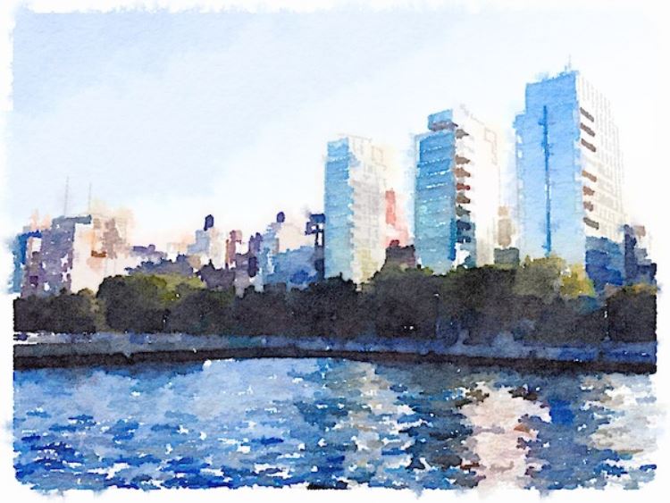 750x563 New York City In Watercolor - Watercolor City