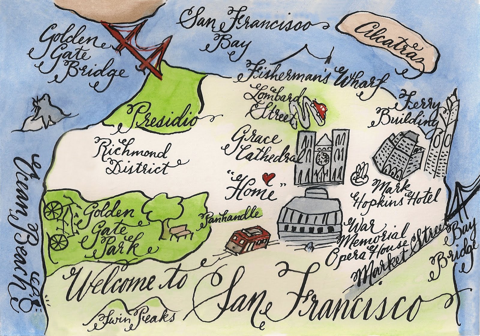 1600x1121 Designs By Robyn Love Calligraphy And Watercolor Wedding Maps By - Watercolor City Map