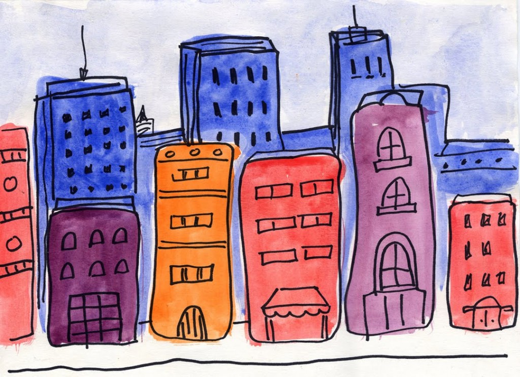 1024x742 Watercolor Cityscape Art Projects For Kids - Watercolor Cityscape