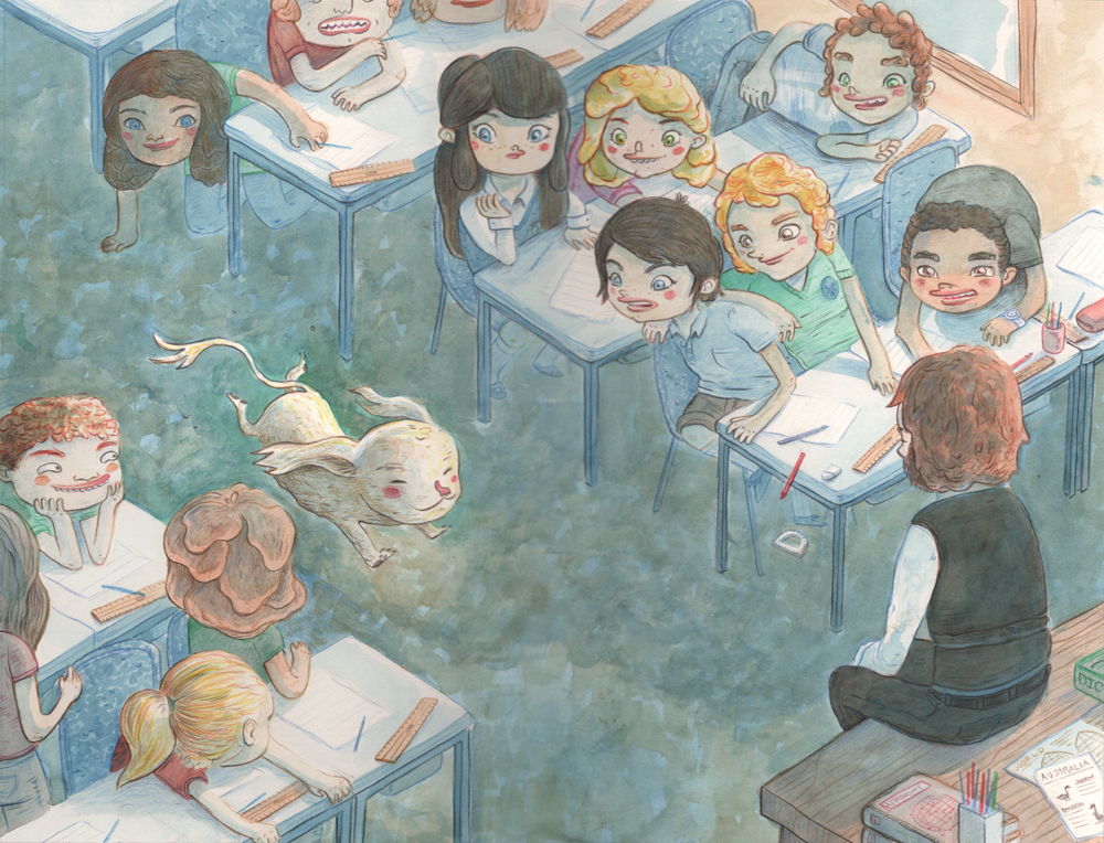 1000x764 Classroom Disruption Campbell Whyte - Watercolor Classroom