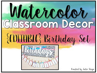 200x150 Julz Treasure Chest Watercolor Classroom Decor {Freebies} - Watercolor Classroom