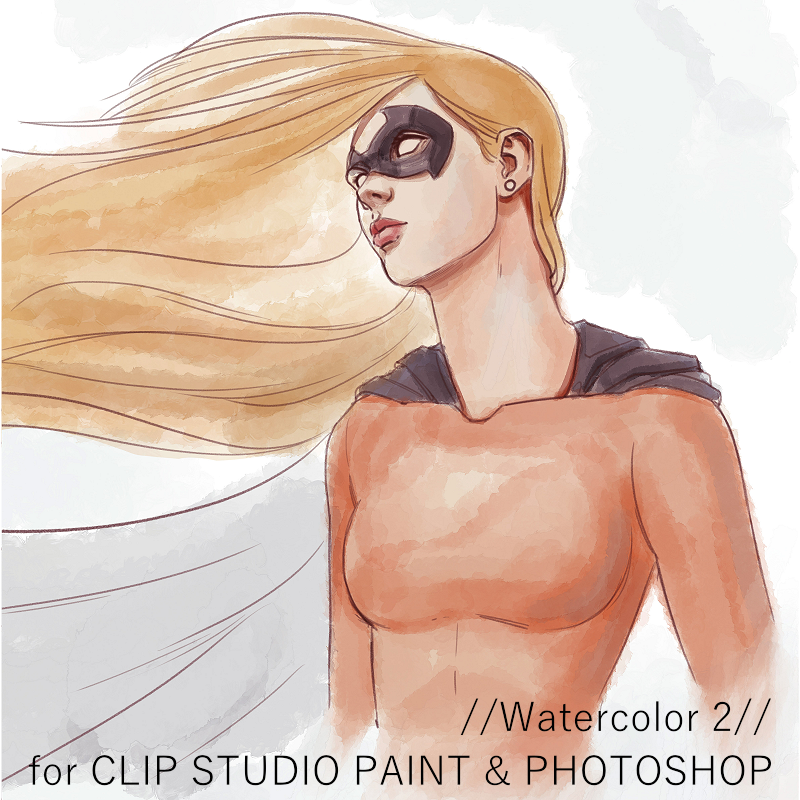 800x800 Clip Studio Paint Superhero Brush Pack - Watercolor Clip Studio Paint