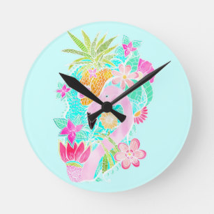 307x307 Watercolor Wall Clocks Zazzle - Watercolor Clock