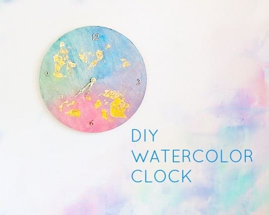 534x428 Diy Watercolor Clock - Watercolor Clock