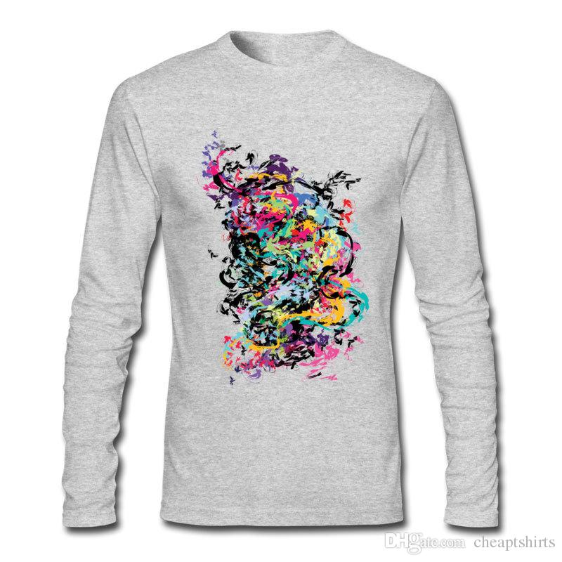 800x800 Boy T Shirt Unique Chaos Watercolor Printed Vintage Paint Male - Watercolor Clothes