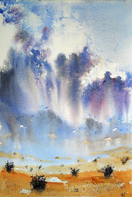 430x640 More Rain Watercolor, Cloud And Paintings - Watercolor Clouds Techniques