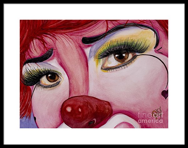 600x473 Watercolor Clown - Watercolor Clown